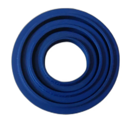 PU A1 Wiper Seal - Rubber, 15mm Outer Diameter, 25mm Inner Diameter, Blue Color, Round O-Ring for Industrial Applications - Durable and Reliable