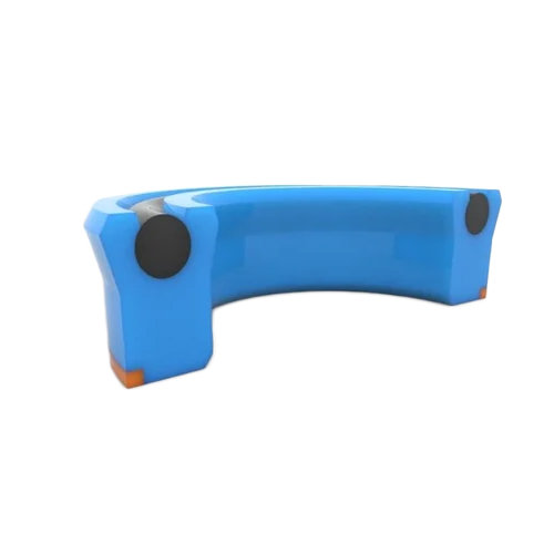 Hydraulic Symmetrical Seals - Polyurethane, Shore 80 to 92 A Hardness, Nov Blue Color, U-Shape, -10 to +90 Degree Celsius, Oil-Compatible