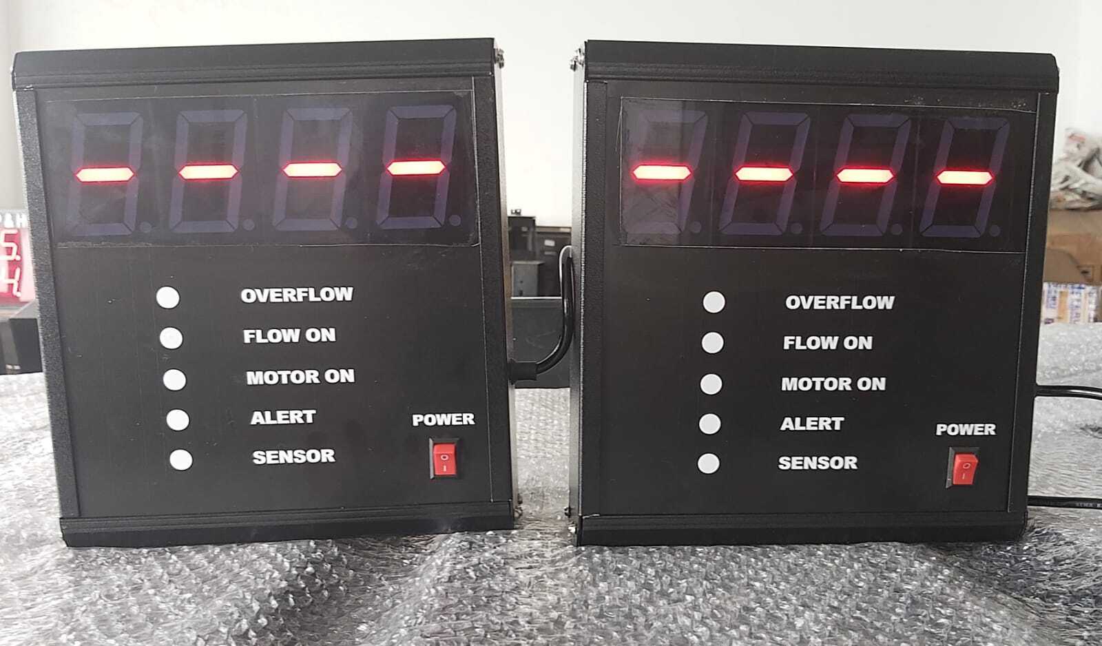 Water Level Indicator - 2.3 Inch 4 Digit Display, Lora Module Sensor, 12v Power Supply | Outdoor Digital Signage, Led Control, Full Color Display