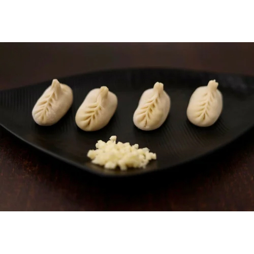 Veg Cheese Momo - Baked Frozen Dumplings | Convenient Tinned Packaging, Unique Shape, Perfect Vegetarian Snack or Meal Option