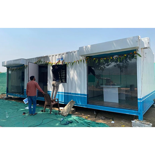 Portable Sales Office Cabin - Color: White