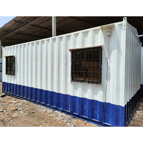 Steel Structure Site Office Cabin - Color: White