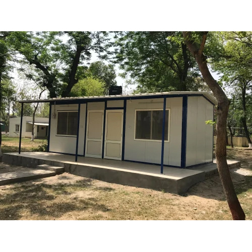 Industrial Steel Structure Portable Cabin - Color: White