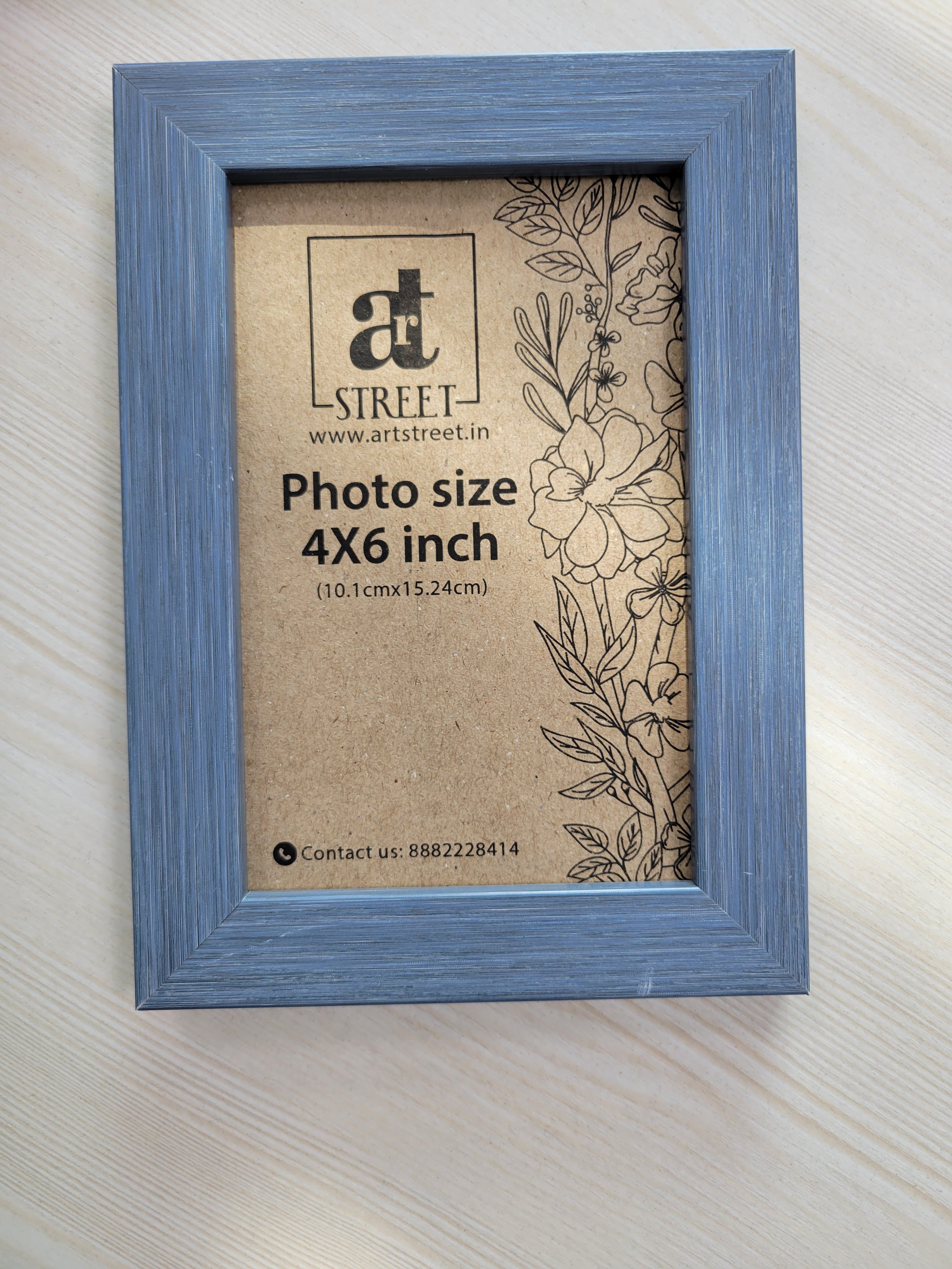 Synthetic Wood Table Photo Frame - 4x6 Inches | Modern Design, Unbreakable Plexi Glass, Customizable Options, Easy Maintenance, Eco-friendly Materials