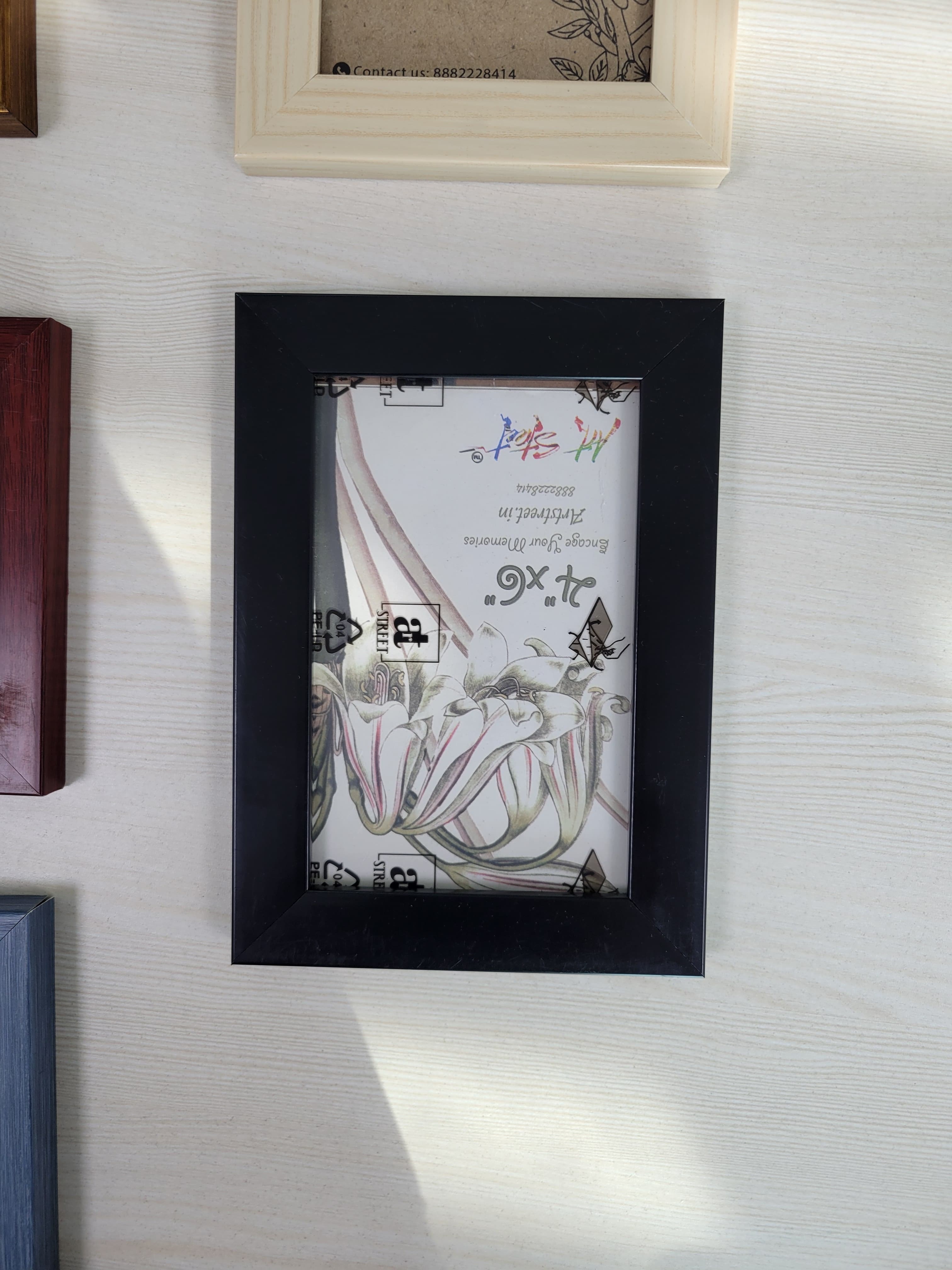 Synthetic Wood Table Photo Frame - 4x6 Inches | Modern Design, Unbreakable Plexi Glass, Customizable Options, Easy Maintenance, Eco-friendly Materials