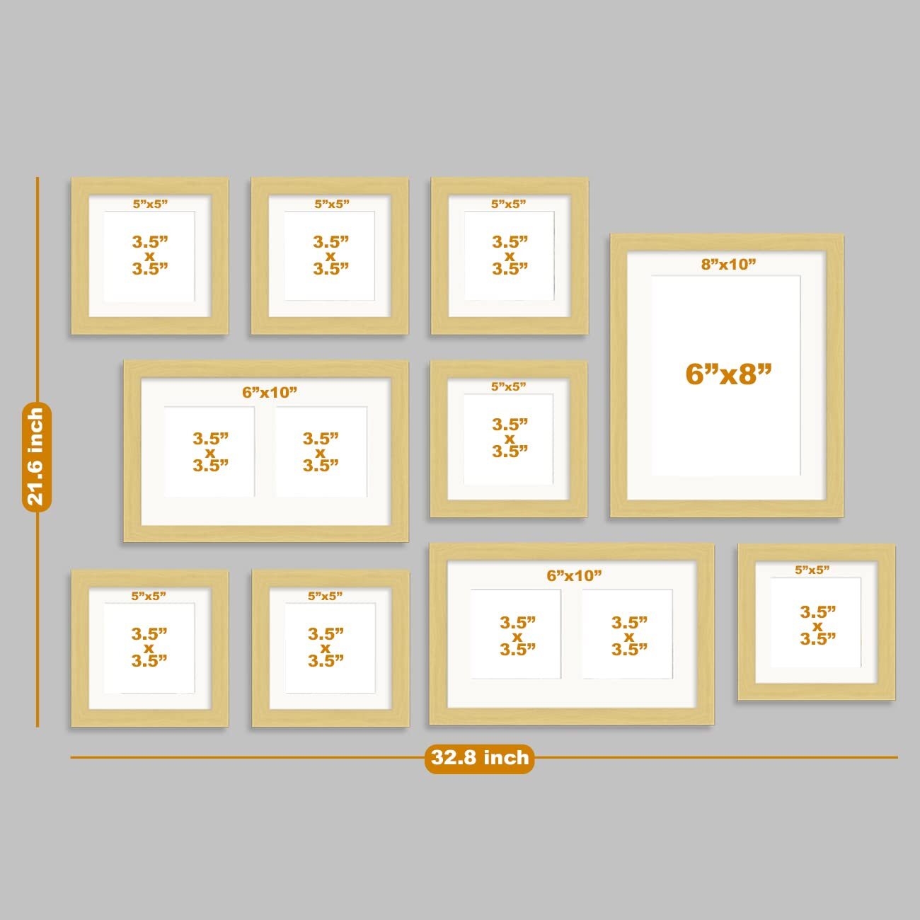 Multi-colored Picture Collage Pvc Photo Frames - Color: Any