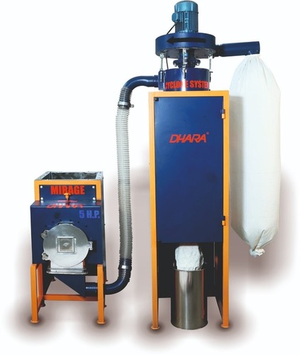 5 HP साइक्लोन पल्वराइज़र मशीन