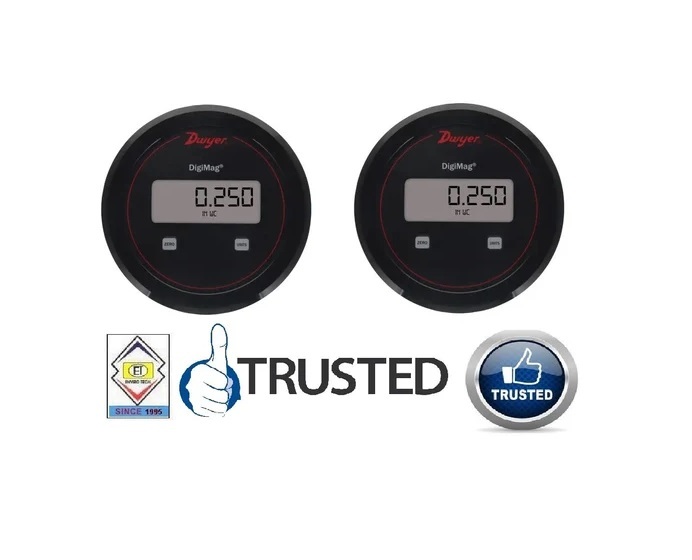 Dwyer Dm-282 Digimag Differential Pressure Transmitter 6-0-6 Mm Wc