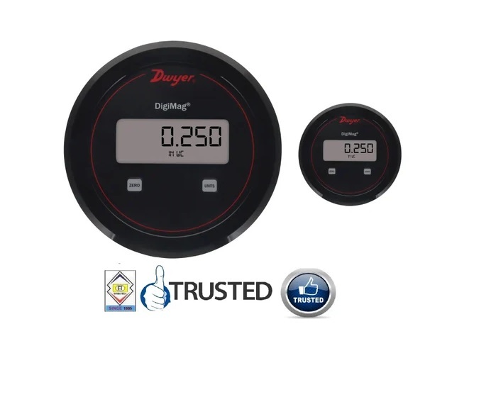 Dwyer Dm-282 Digimag Differential Pressure Transmitter 6-0-6 Mm Wc