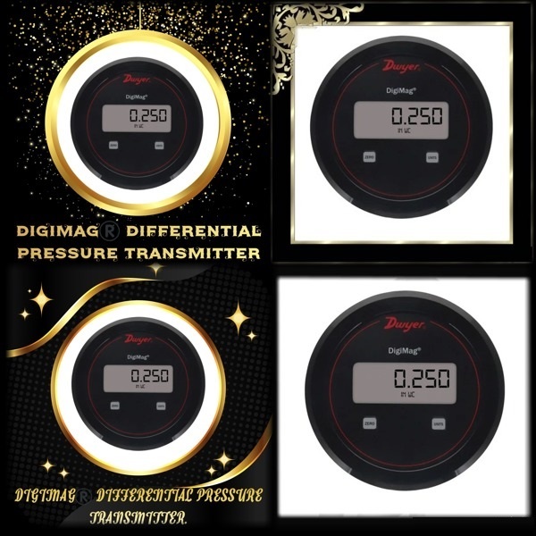 Dwyer Dm-002 Digimag Differential Pressure Transmitter Range 0-0.25 Inch Wc