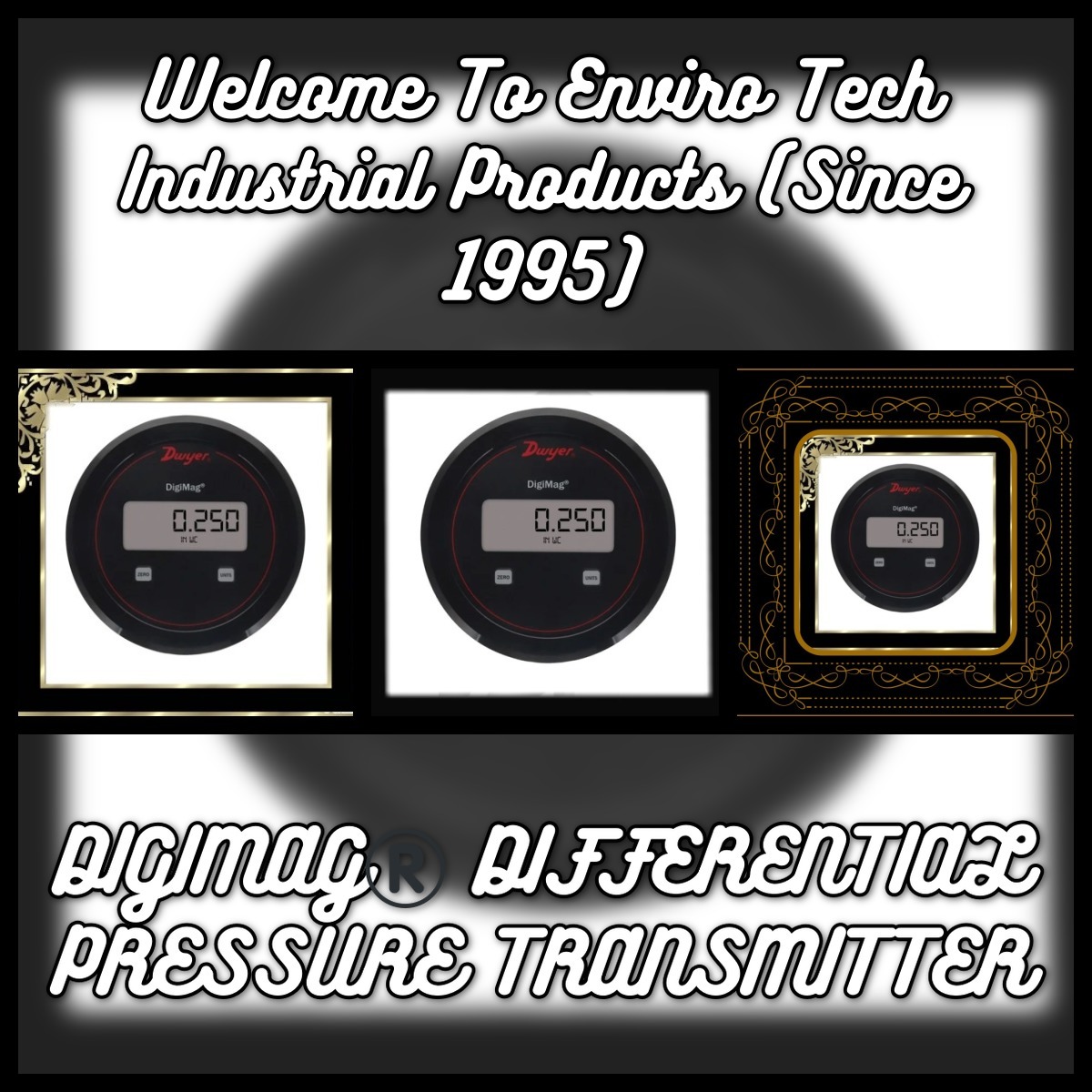 Dwyer Dm-004 Digimag Differential Pressure Transmitter Range 0-1 Inch Wc
