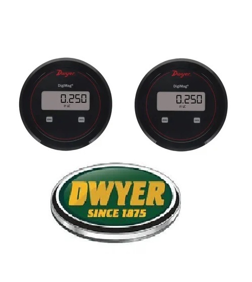 Dwyer Dm-005 Digimag Differential Pressure Transmitter Range 0-2 Inch Wc