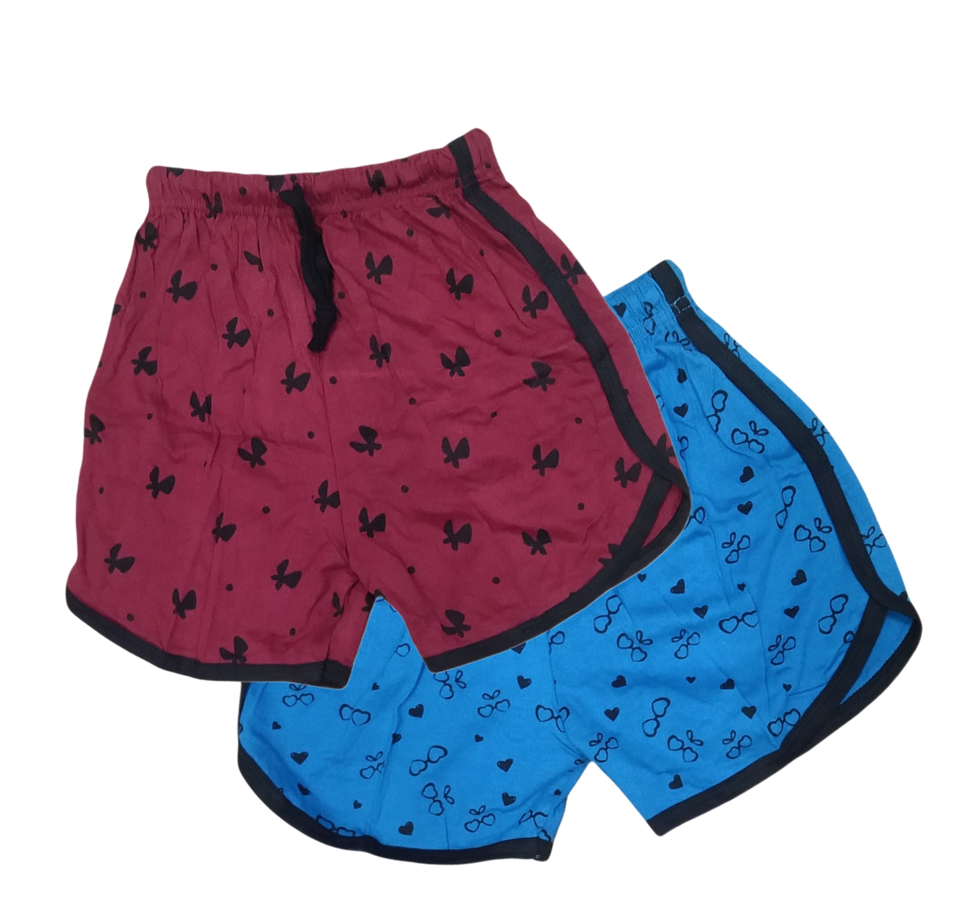 Nice Baby-girl's Hotpants Regular Cotton Shorts - Cotton Customized Sizes From Xxs To Xl Multi-color Trendy Prints | Quick Dry No Fade Washable Comfort Design