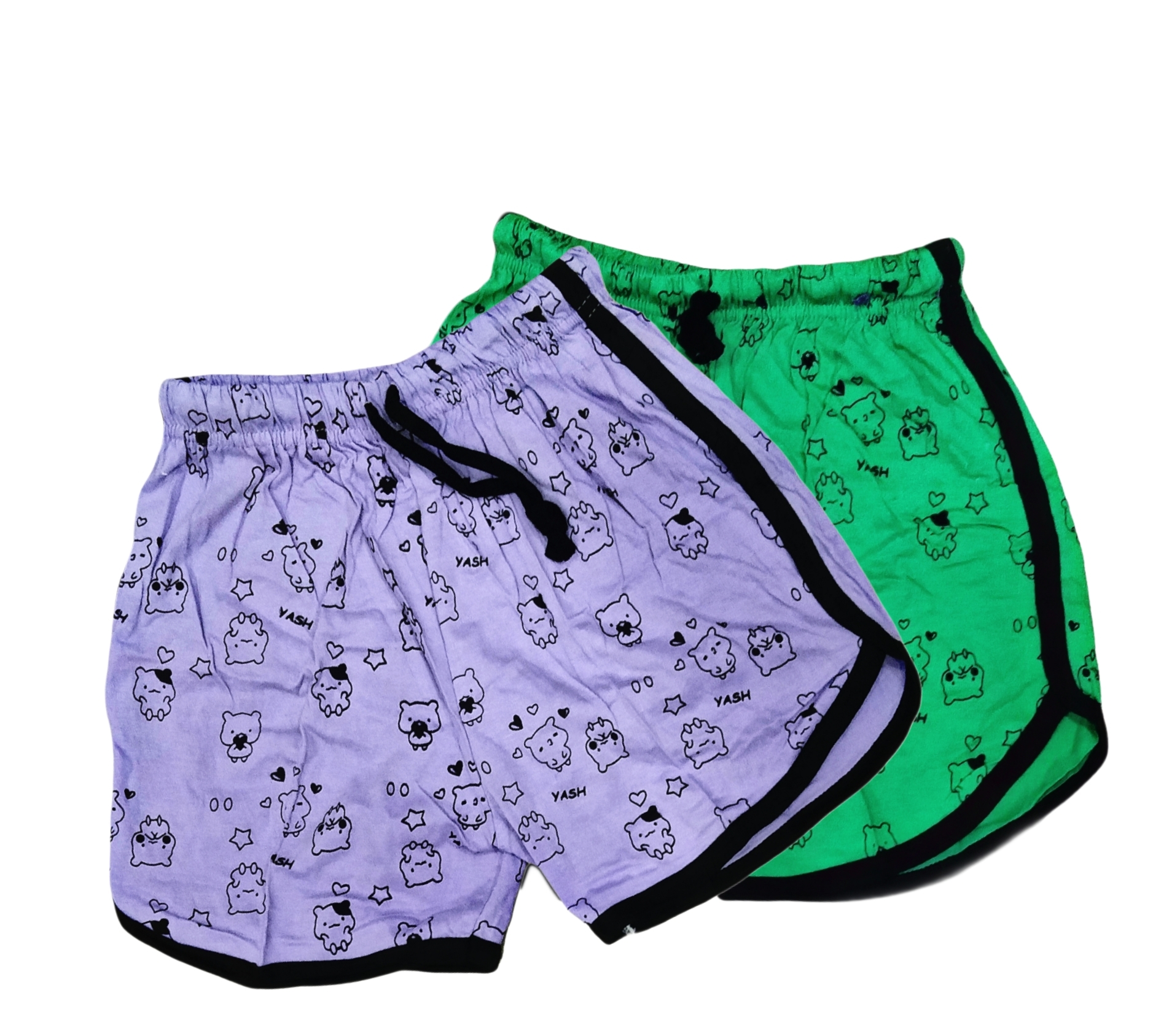 Nice Baby-girl's Hotpants Regular Cotton Shorts - Cotton Customized Sizes From Xxs To Xl Multi-color Trendy Prints | Quick Dry No Fade Washable Comfort Design