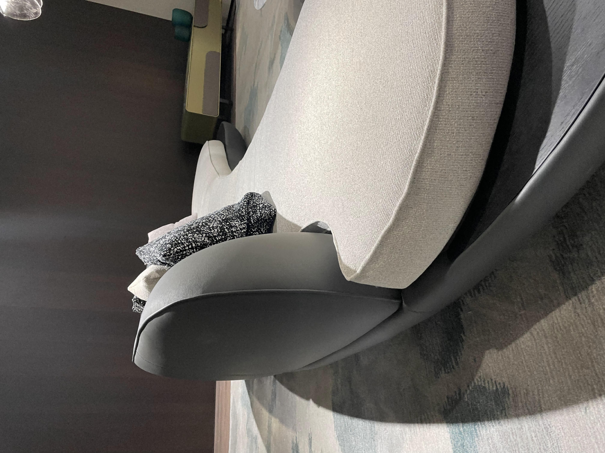 Leather Fabric Sofa Curve Sofa High End Furniture - Dimension (L*w*h): A Seat: 200*140*77cmMid Seat:125*108*77cmB Seat: 160*120*77cm  Centimeter (Cm)