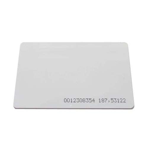 White Proximity Rfid Thin Card - Rigid Pvc , Polished Finish, Smooth Surface , Custom Color Options For Commercial Applications