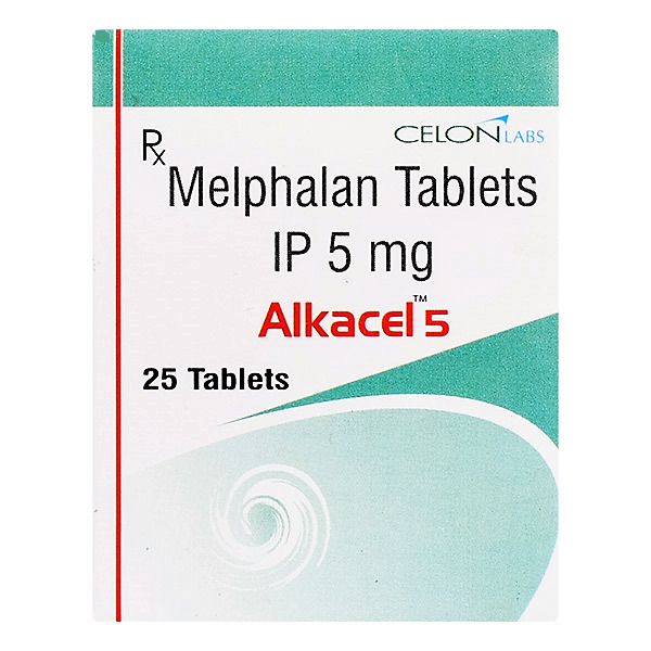 Alkacel - 5mg Melphalan Tablets | 25 Count, General Medicine For Ovarian And Multiple Myeloma Cancer Treatment, Store Below 30°c