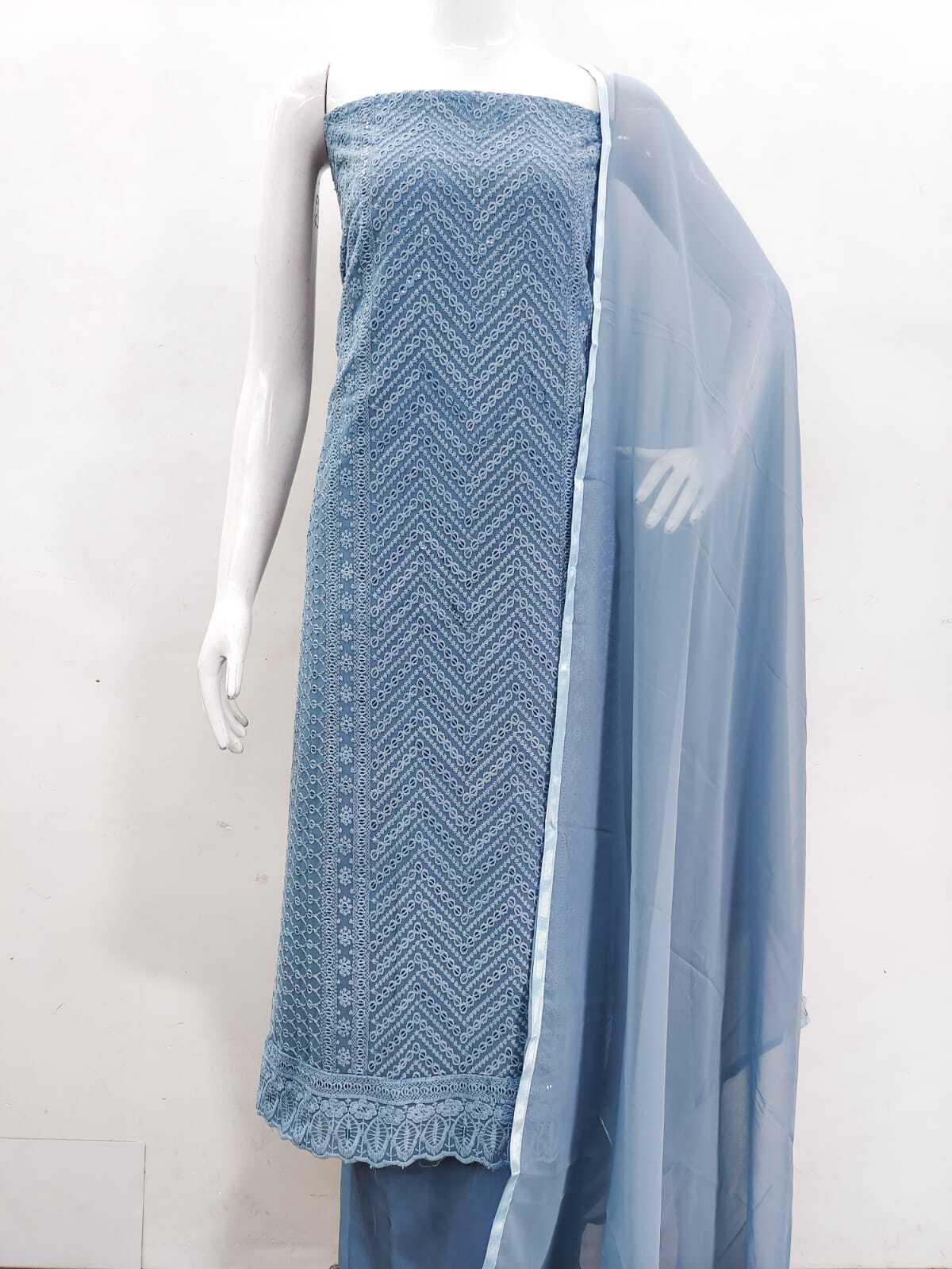 Geargette Dress Material - Bust Size: Free Size