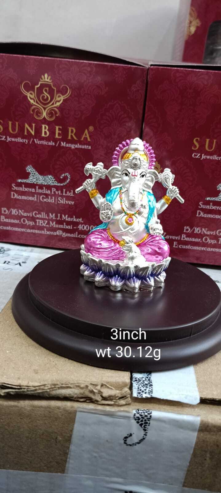 New Design Silver Ganesh Statue