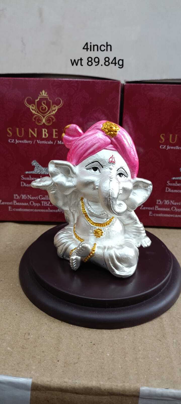 New Design Silver Ganesh Statue