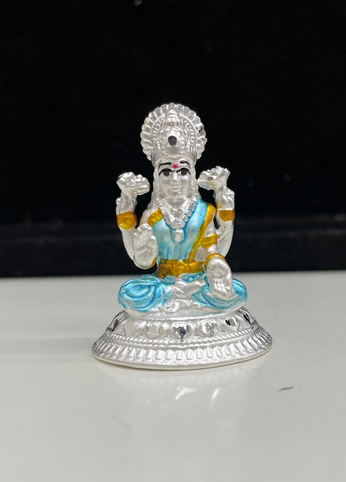New Design 92.5 Silver Murti Laxmi Statue
