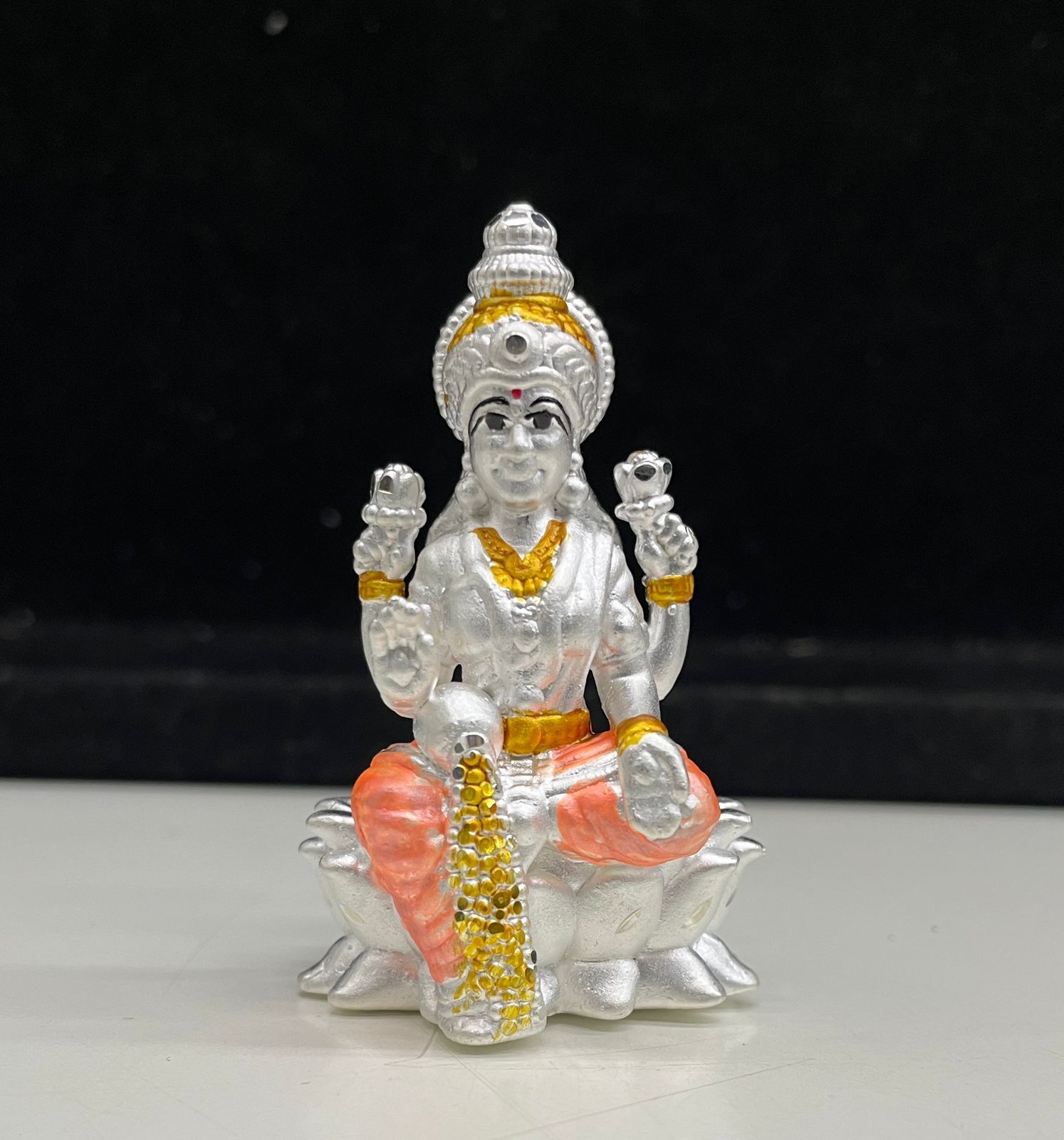 New Design 92.5 Silver Murti Laxmi Statue