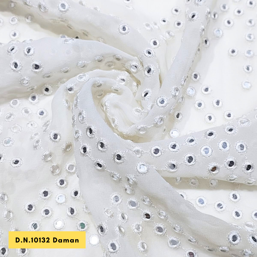 Madhav Fashion Mirror Work Daman Fabric - Attributes: Comfortable & Soft