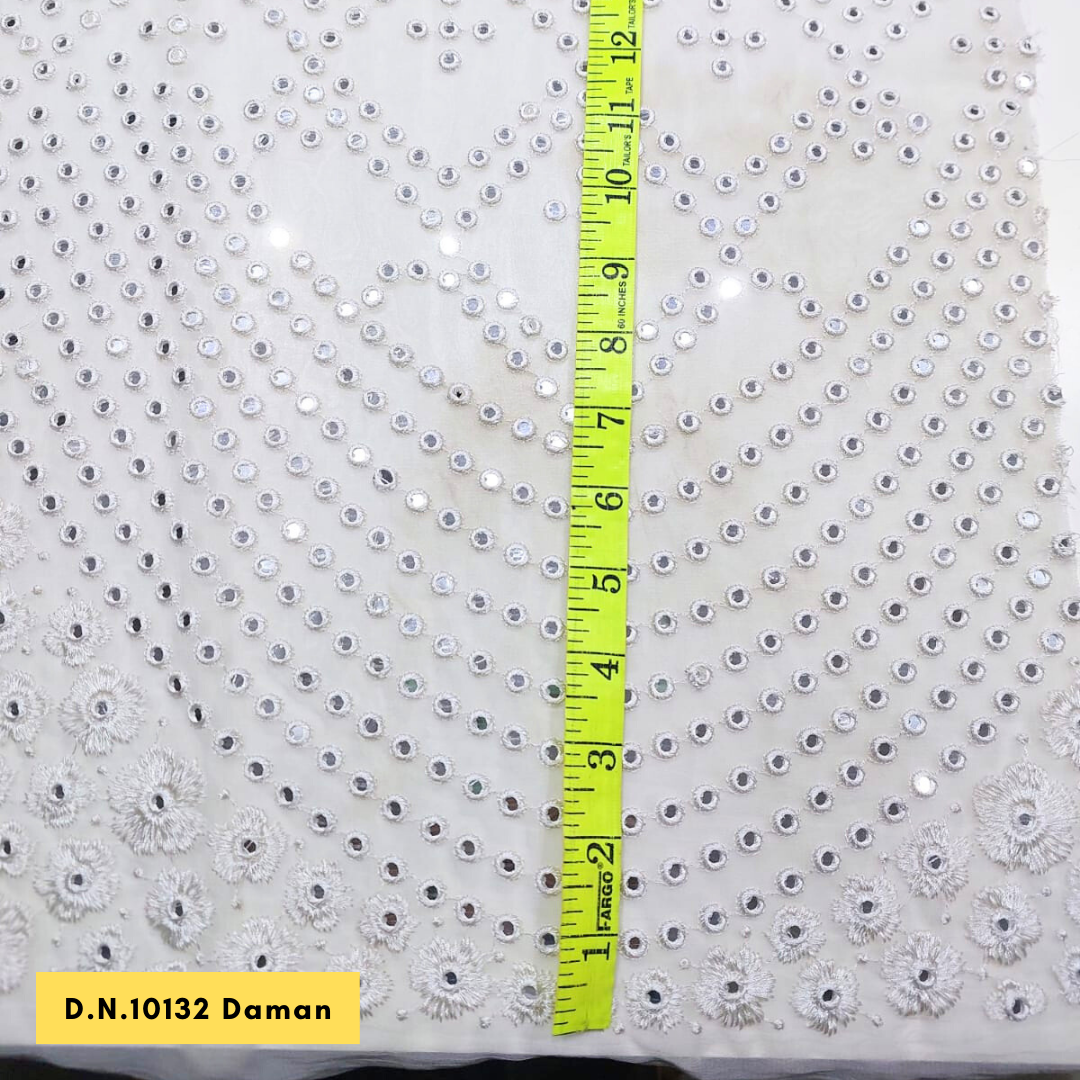 Madhav Fashion Mirror Work Daman Fabric - Attributes: Comfortable & Soft