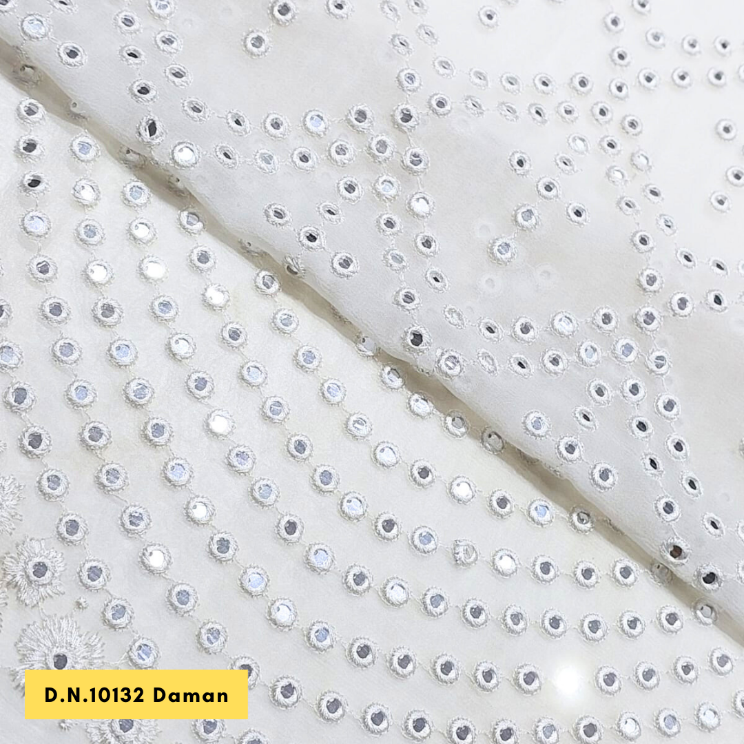 Madhav Fashion Mirror Work Daman Fabric - Attributes: Comfortable & Soft