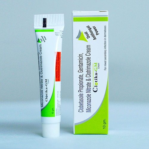 10G Clobetasole Propionate Gentamicin Miconazole Nitrate And Clotrimazole Cream - Formulations Form: Liquid