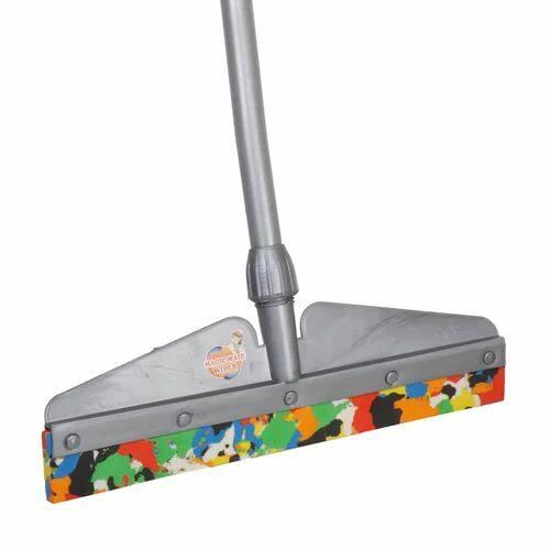 Floor Wiper - Durable Rubber Blade, 16-inch Multicolor Design, Strong Build For Streak-free Cleaning