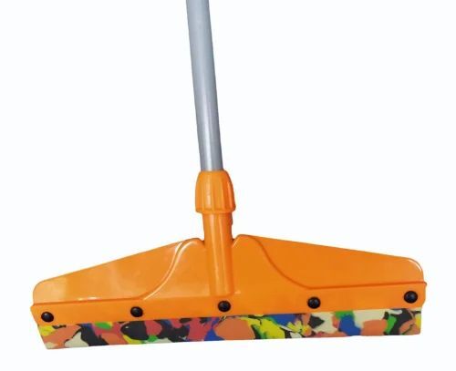 Floor Wiper - Durable Rubber Blade, 16-inch Multicolor Design, Strong Build For Streak-free Cleaning