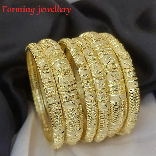 Ladies Designer Bangles - Color: Golden