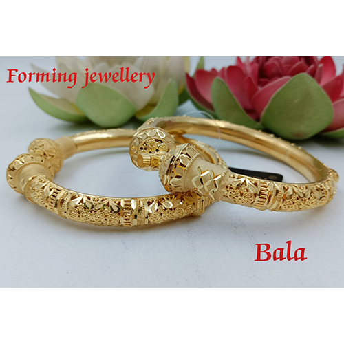 Ladies Bala Bangles - Color: Golden