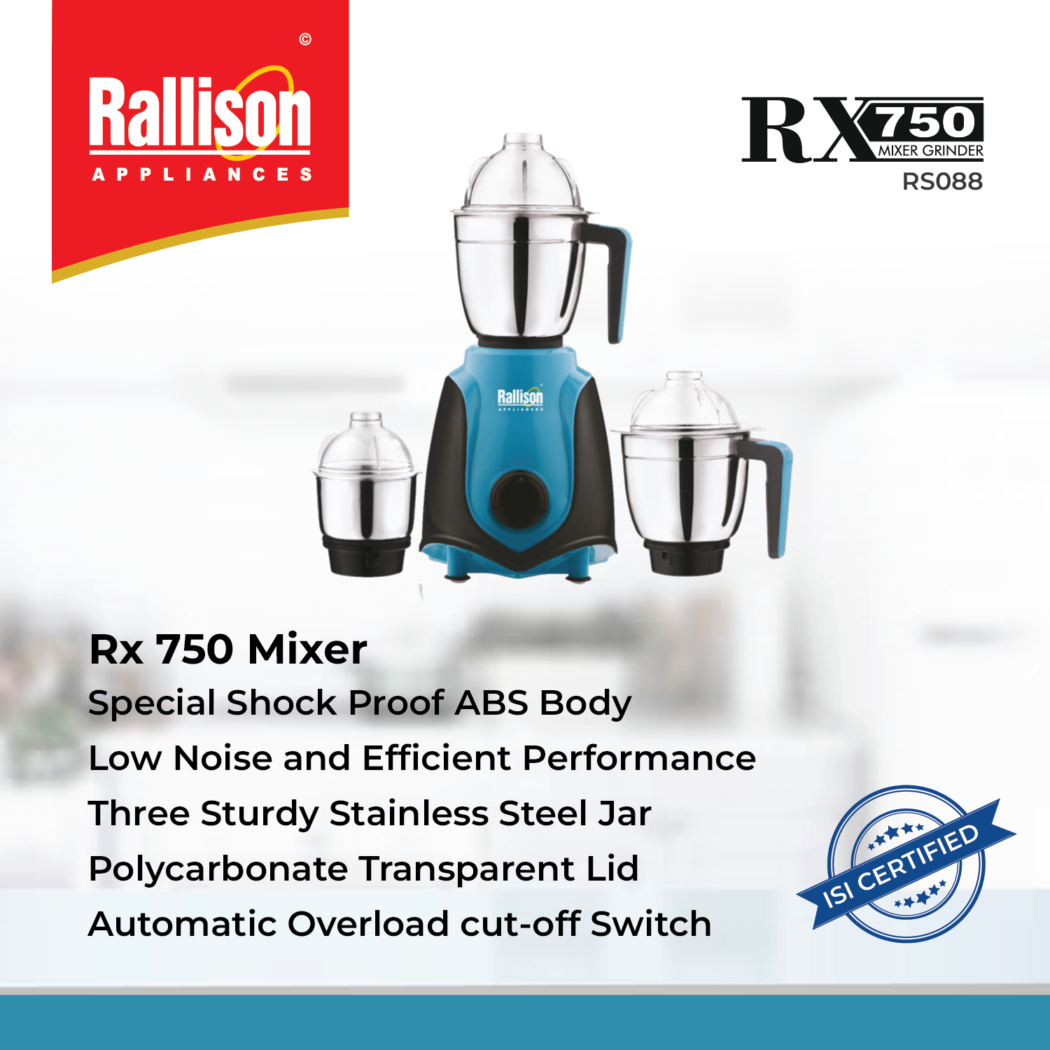 Mixer Rx750 - Color: Blue