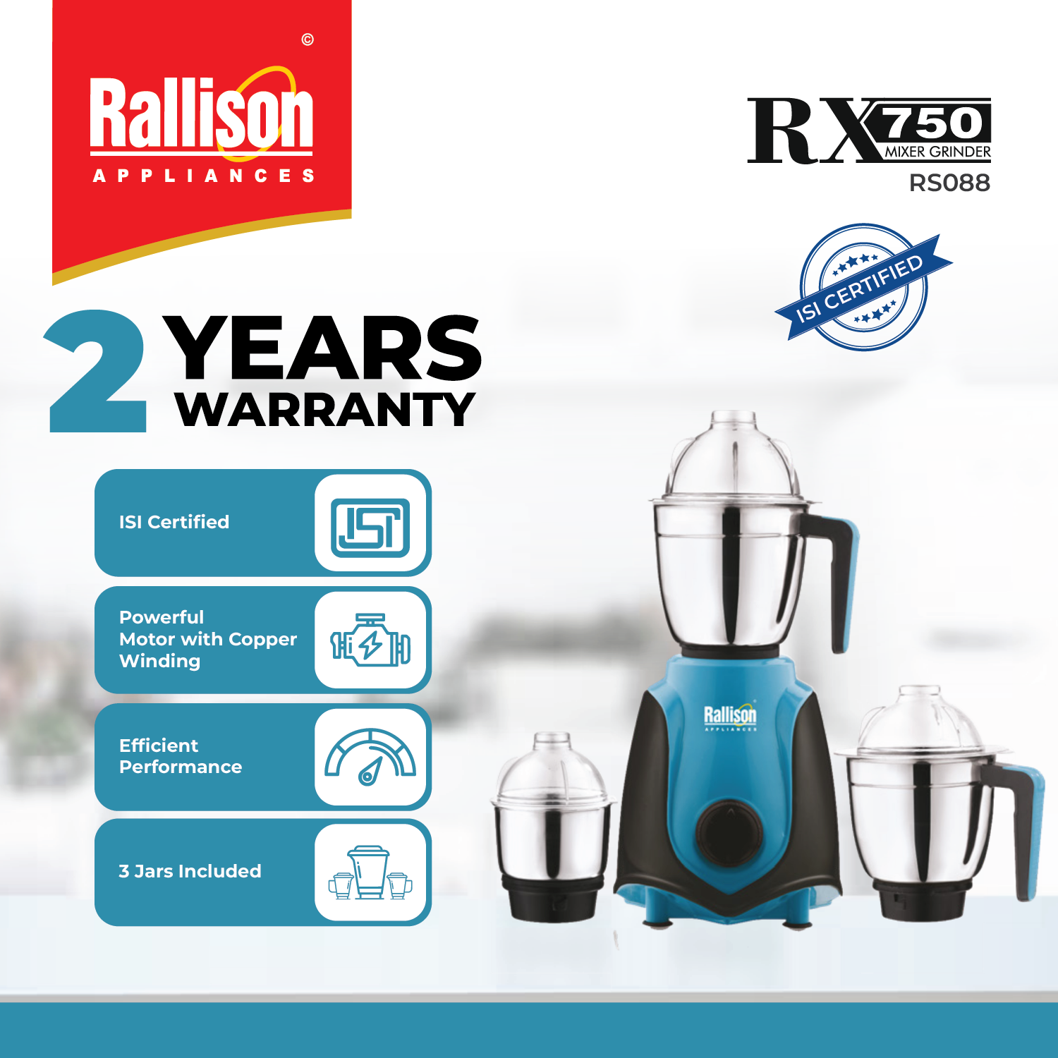 Mixer Rx750 - Color: Blue