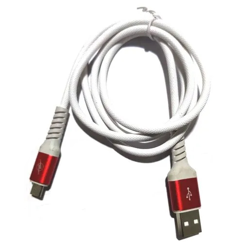 3.1 A USB Data Cable - Durable Plastic, Sleek White Design | Compatible with Most Android Devices, Fast Data Transfer Speeds