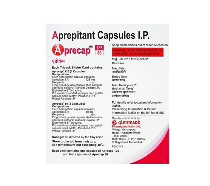 Aprecap 125mg Tablet - Drug Type: General Medicines