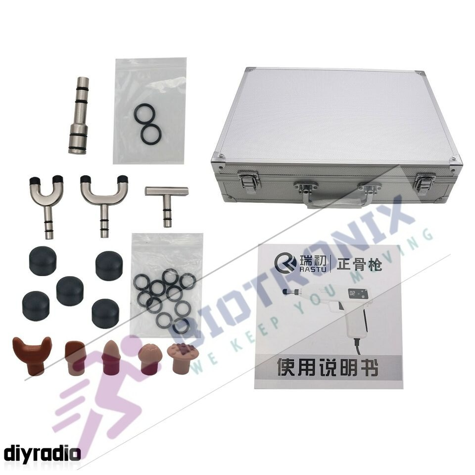 Electric Chiropractic Impulse Gun - 400n Adjustable Tool, Compact Design With 4 Speed Levels | Ergonomic Handle, Multi-head Attachments For Spinal Therapy And Pain Relief