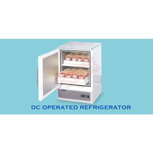 DC Operated Refrigerator - Stainless Steel & FRP Construction, 200-300 Volt Range, Double-Temperature Cooling System for Industrial Use