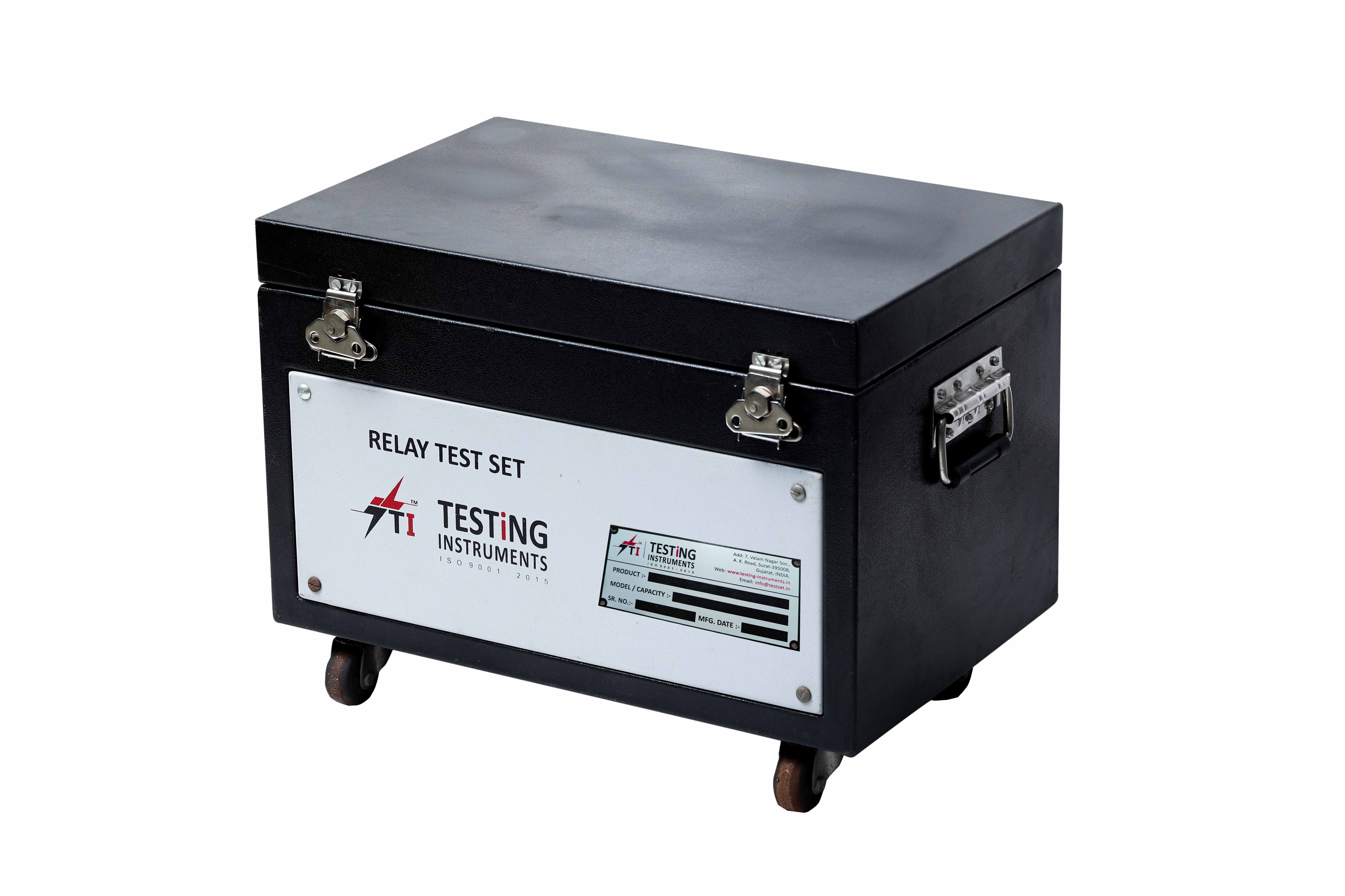 Secondary Injection Test Set - Copper Material, 0-100a Output Range | Digital & Analog Display, Wheel Based For Easy Mobility, Compact Wooden Box Packaging