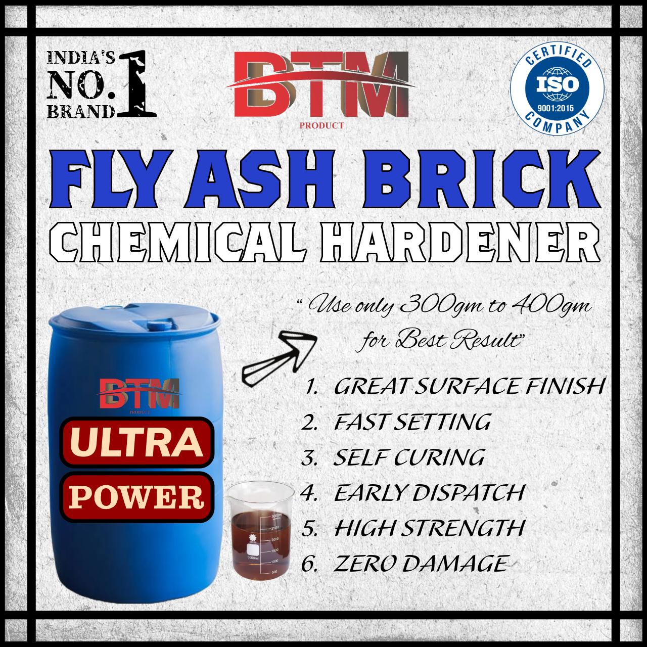 Cement Concrete Hardener - Liquid Form, 250 Kg Per Drum | Coated Surface Treatment, High Early Strength, Uv Resistant, Custom Options