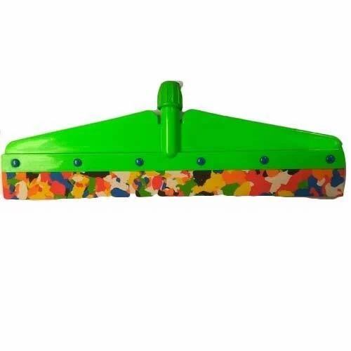 21" Floor Wiper - Metal & Plastic, 54" Handle, Yellow | Cost-effective, Durable, Multi-surface, Efficient Drying, Lightweight, Easy To Use