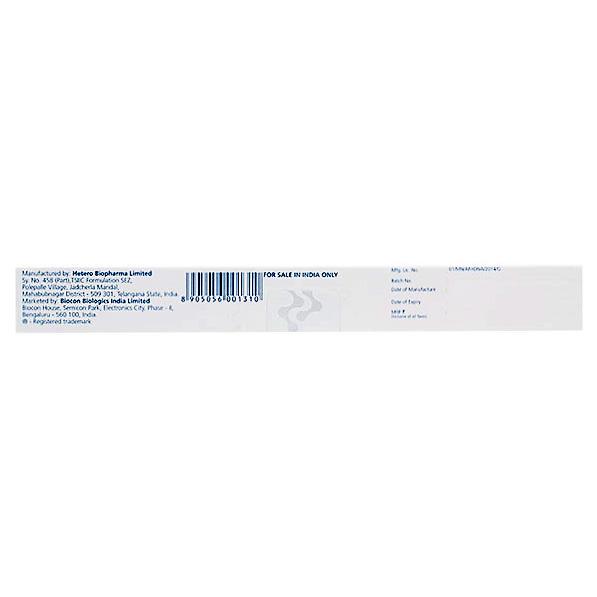Bionesp 25mcg Injection - Darbepoetin Alfa, 25mcg , Stimulates Bone Marrow For Enhanced Red Blood Cell Production In Anemia Treatment