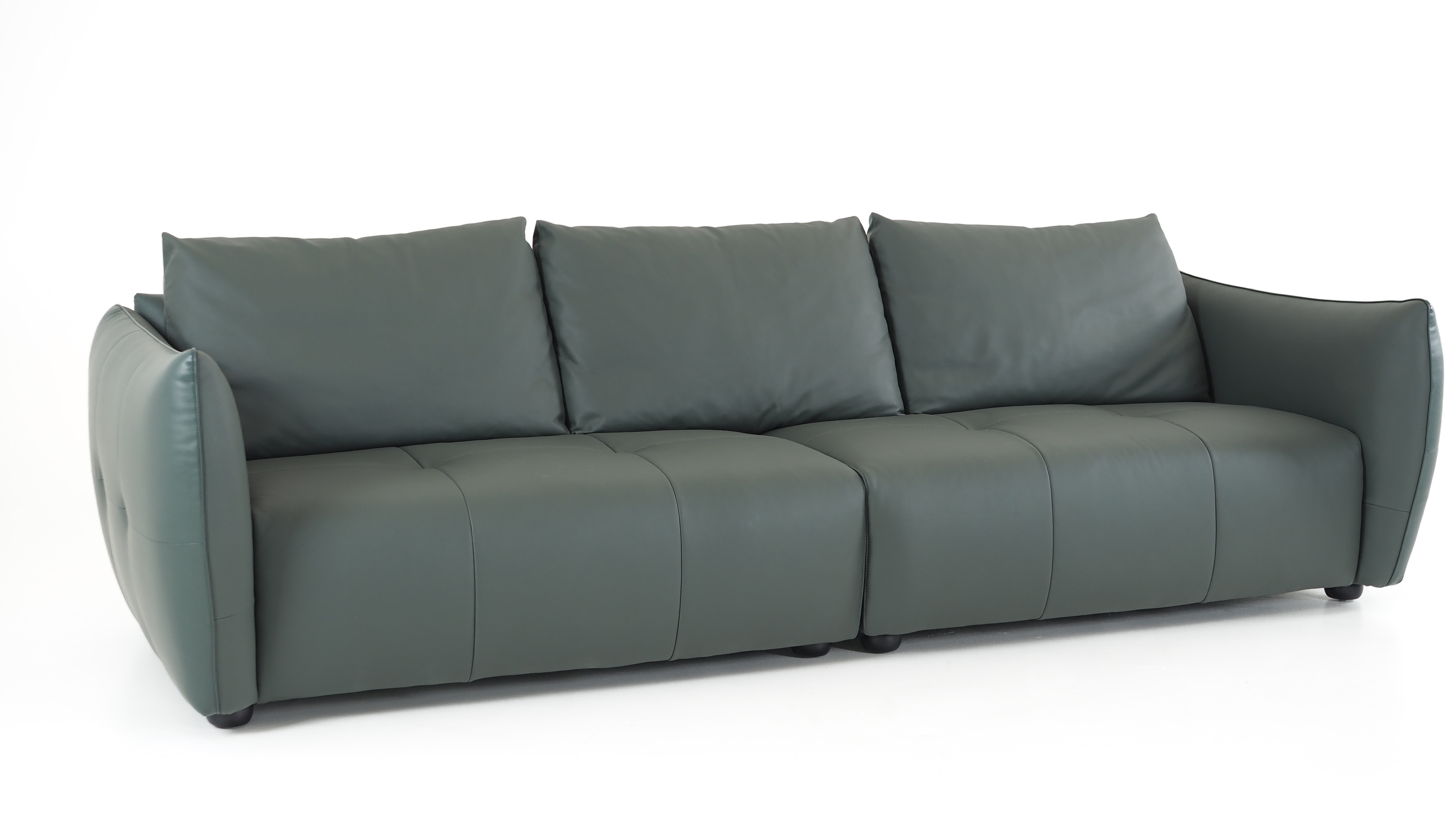 Italian Minimalist Leather Sofa Combination Large Apartment First Layer Cowhide Living Room Sofas - Dimensions: 1s: 100*100*83cm 2s: 190*100*83cm 3s: 220*100*83cm 4s: 280 *100*83cm Ottoman: 90*70cm Centimeter (Cm)
