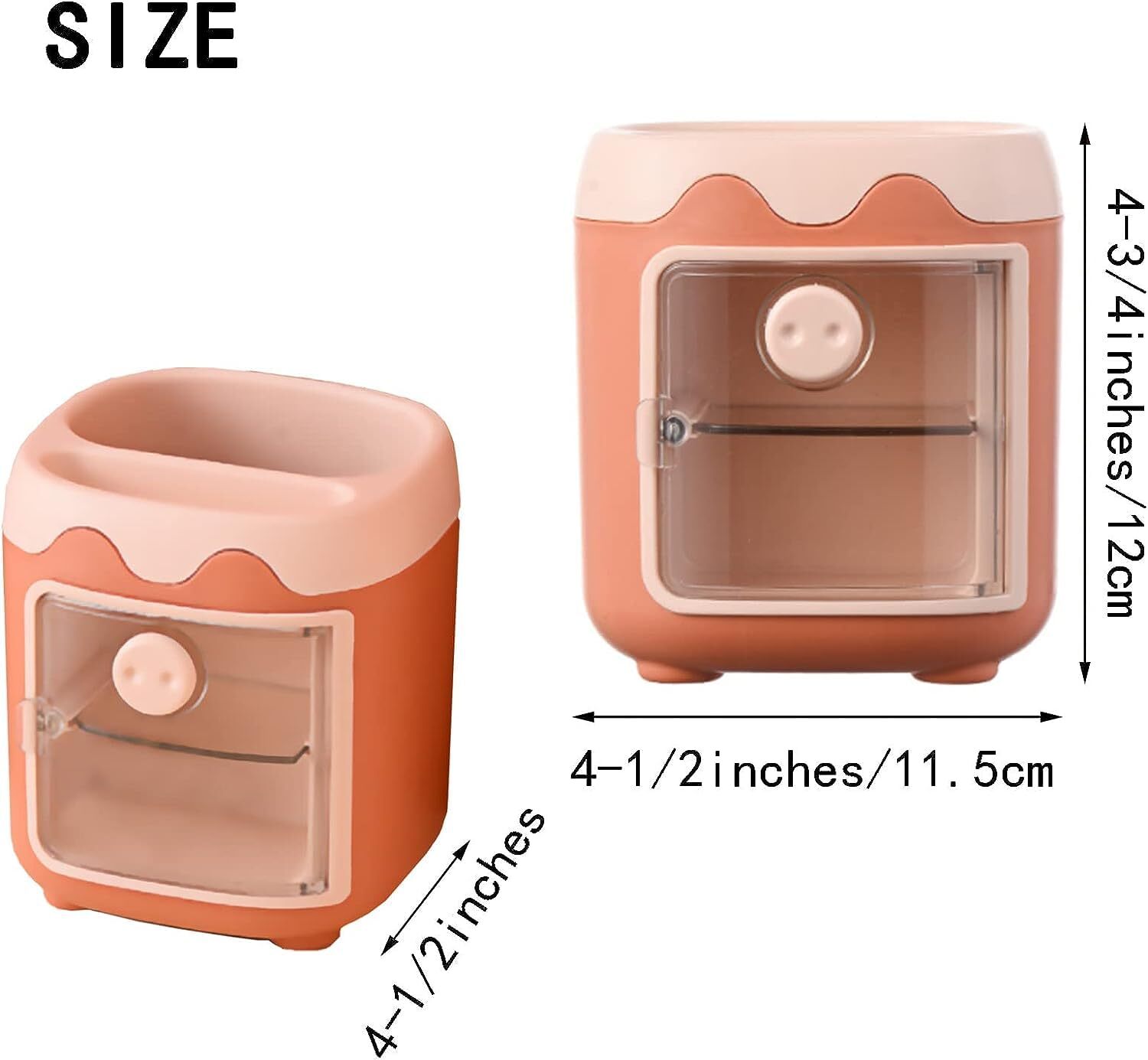 Pen Pencil Holder With Drawer For Kids - High Quality Plastic, Various Sizes Available | Modern Style, Ideal For Desk Organization