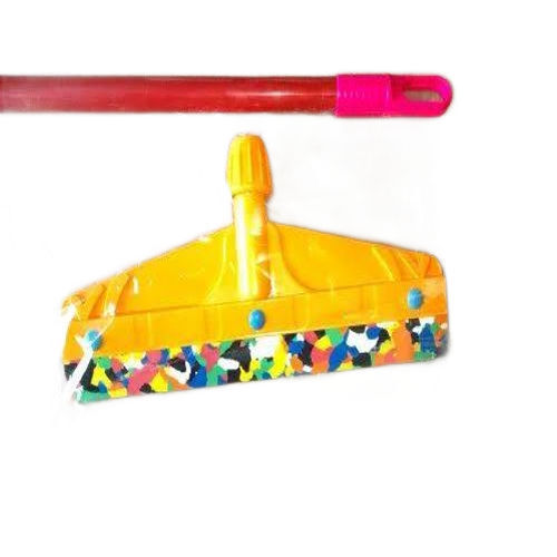 12" Bathroom Wiper - Molded Rubber & Plastic , Tear-resistant Lip, Squeaky Clean Finish, Lightweight Design, Ergonomic Grip, Triangular Head