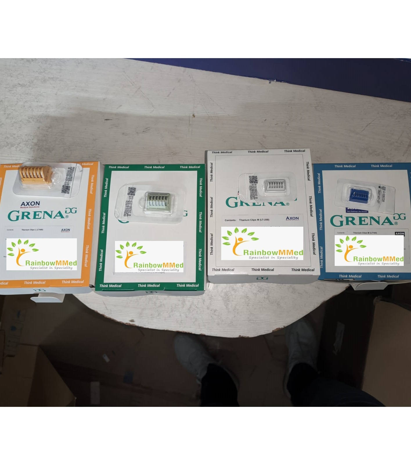 Grena Titanium Ligation Clip Ligating Clips Grena - Color: White