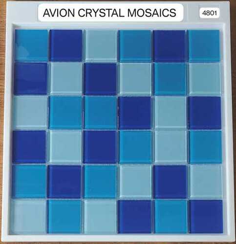 AVION CRYSTAL MOSAICS - Crystal, 48x48mm, Thickness 4mm, Joint Gap 3mm, Coverage 1 sq.ft. | Elegant Mosaic Design for Stylish Interiors