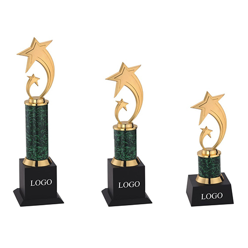 Metal Star Trophy - High-quality Metal, Customized Logo | Professional Art And Collectible In Various Colors